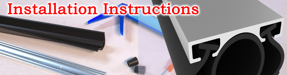 BOWSEN Garage Door Bottom Seal&tracks Rubber installation BOWSEN Garage Door Bottom Seal&tracks Rubber installation