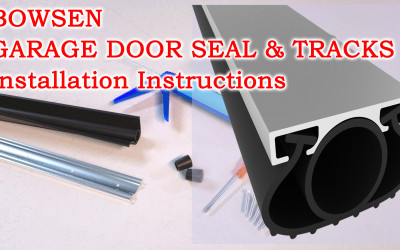 BOWSEN Garage Door Bottom Seal&tracks Rubber installation