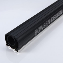 BOWSEN Heavy-Duty U+O Ring Universal Garage Door Bottom Seal Rubber with Aluminum Track Retainer Kit