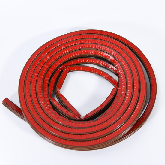BOWSEN Self adhesive door sealing strip anti collision sound insulation wind break door bottom wind proof adhesive strip brown 20FT BOWSEN Self adhesive door sealing strip anti collision sound insulation wind break door bottom wind proof adhesive strip brown 20FT