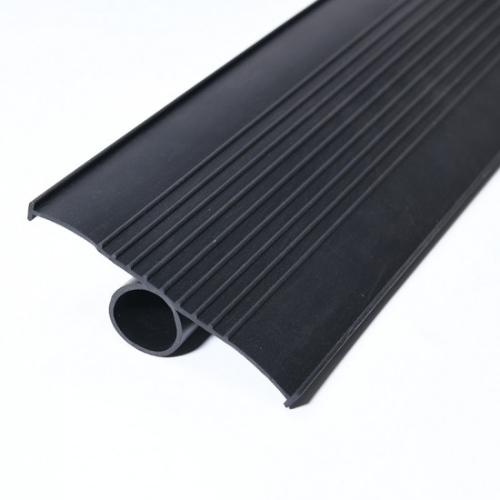 Universal Garage Door Bottom Weather Seal Kit – T-End Rubber Strip, 10-20FT, Black