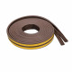 DSGL E-SHAPE self-adhesive gasket EPDM seal strip foam rubber FOR WINDOW/ DOOR/ CAR, BROWN (20FT)