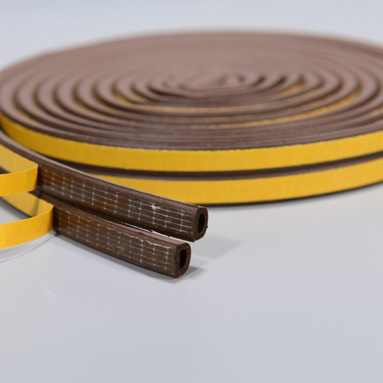 DSGL D-Shape Universal Rubber Seal Trim-PVC Material with Sensitive Adhesive for for Window/ Door/ Car, Brown (20ft) DSGL D-Shape Universal Rubber Seal Trim-PVC Material with Sensitive Adhesive for for Window/ Door/ Car, Brown (20ft)